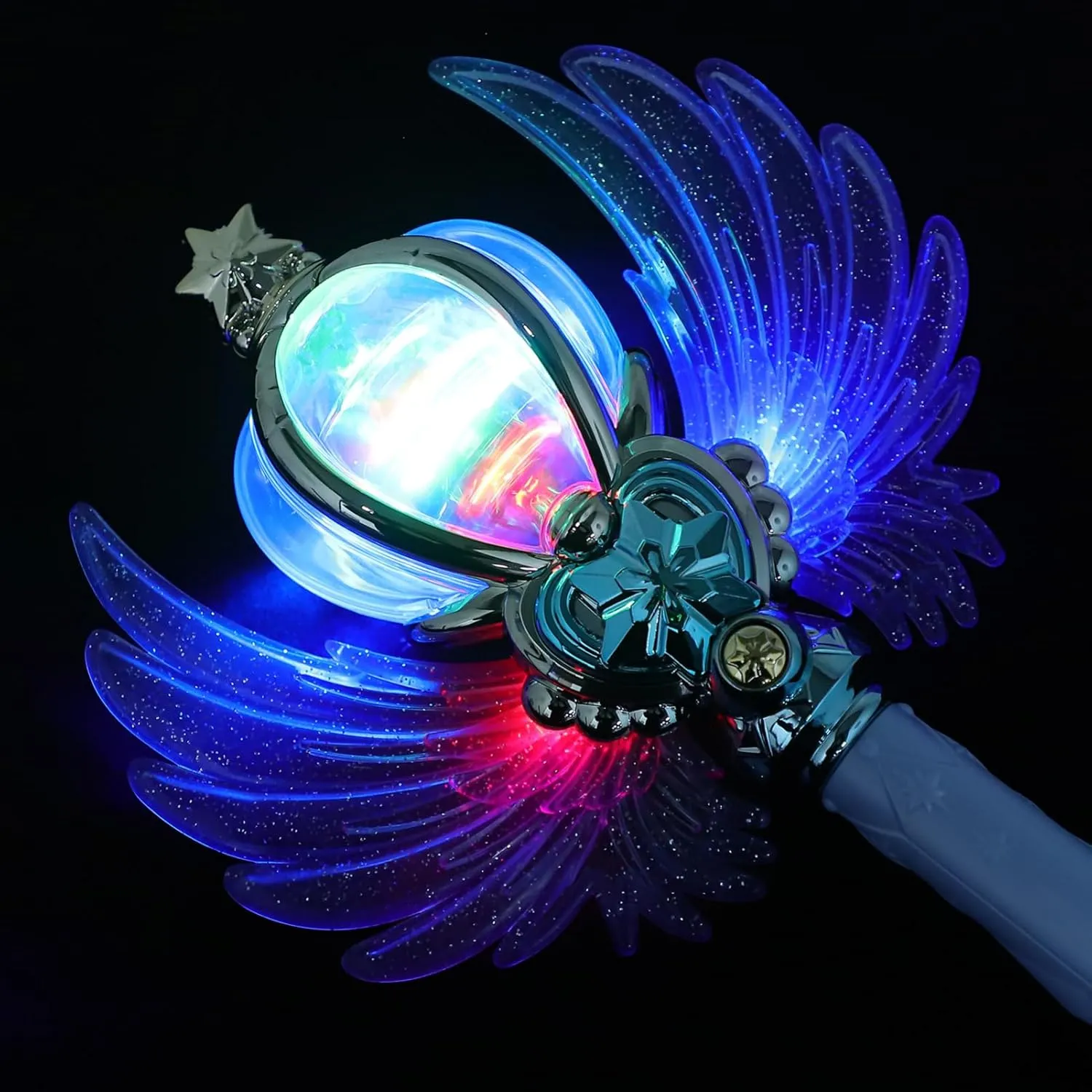 Toyvian Glowing Fairy for Boys and Girls Princess Stick with Wings Creative Accessory for Parties and Celebrations for Girls Enchanting Fairy for Imaginative Play
