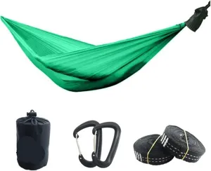 Travel Hammock Camping Hammock Ultralight Parachute Nylon Lightweight and Small for Hiking Camping Outdoor Activity for Terrace, Outdoor(Color 1)