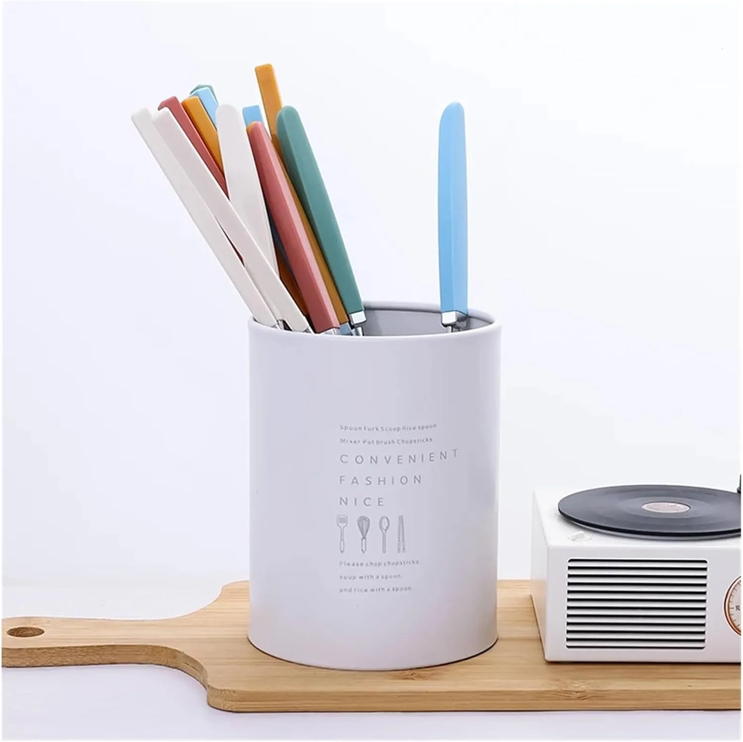 travel utensils Tableware Set Stainless Steel Cutlery Set Dinner Set Spoon Chopsticks Set Dinnerware 8Pcs Cutlery Sets(8Pcs 4Color 14)