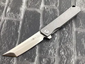 TwoSun TS20-YJ01-V1-Plane Folding Knife YJ01-V1 Blade Titanium Handle Camping Pocket Knife