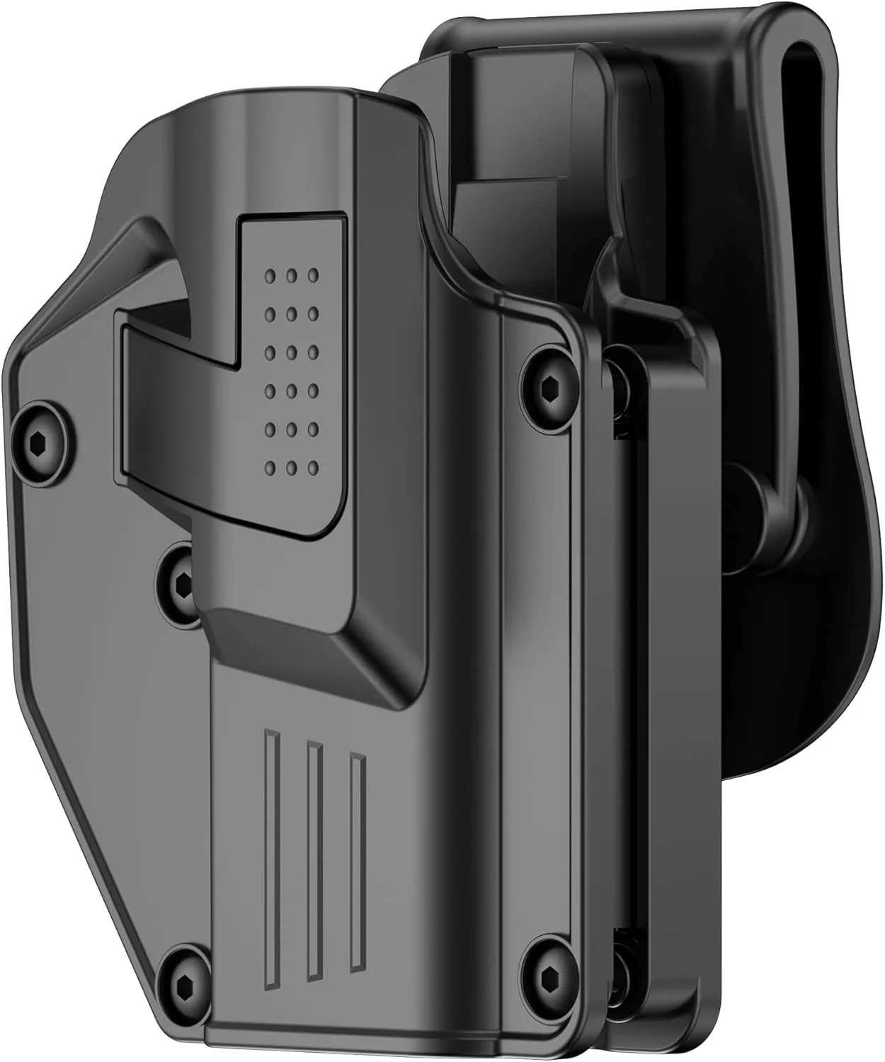 Universal Holster for Most Popular Full Size and Compact Pistols, Fit Glock | S&W | Sig Sauer | Ruger | Taurus | Beretta | CZ | Walther | Browning | Colt | H&K | Bersa | Canik Gun, Right Hand