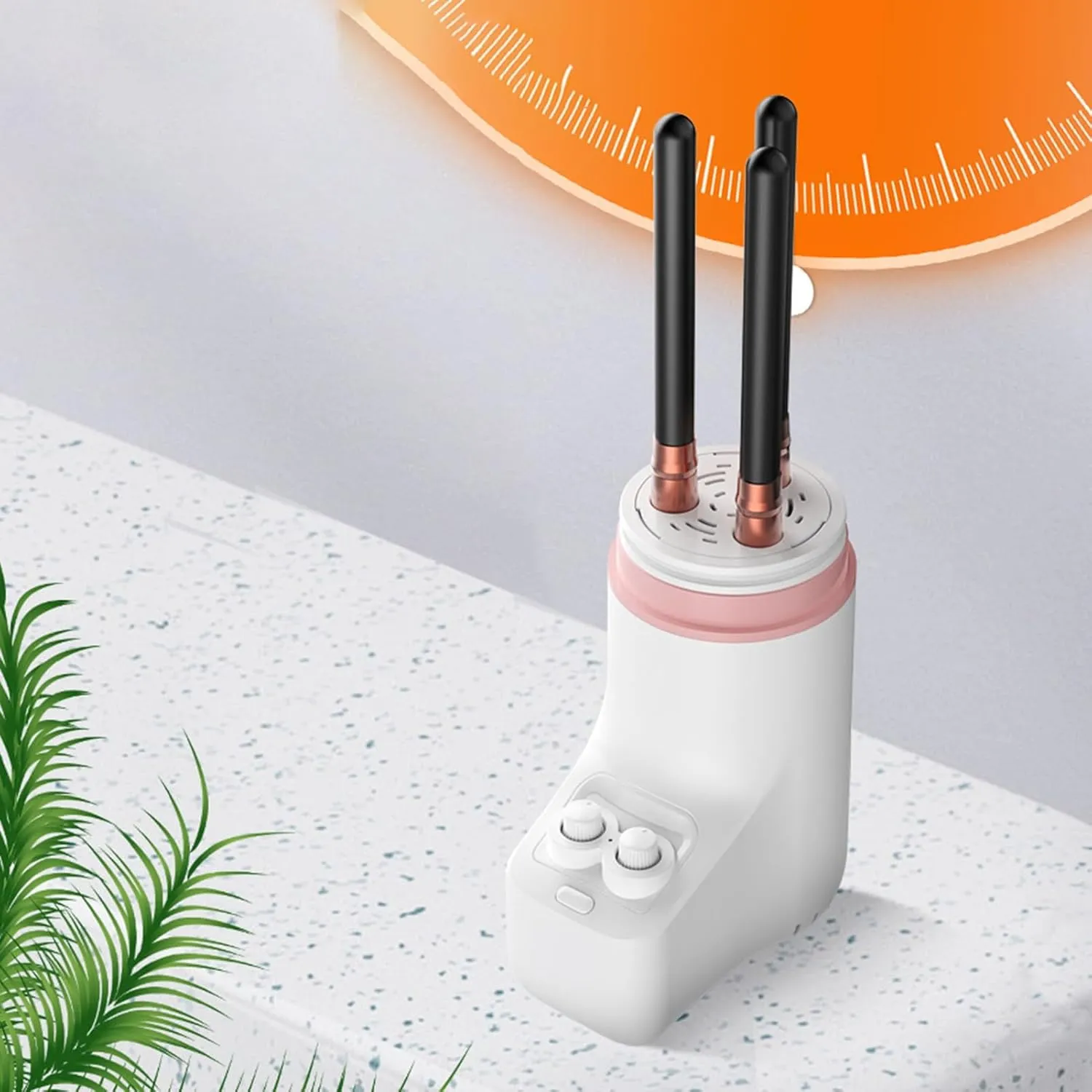 Upgraded Makeup Brush Cleaner and Dryer Machine, Adjustable temperature & time,Electric Cosmetic Automatic Drying Machine Type-C Powered Wash Dry in Seconds Quick Drying Machine White
