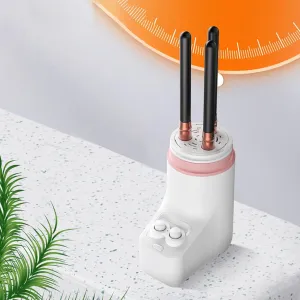 Upgraded Makeup Brush Cleaner and Dryer Machine, Adjustable temperature & time,Electric Cosmetic Automatic Drying Machine Type-C Powered Wash Dry in Seconds Quick Drying Machine White