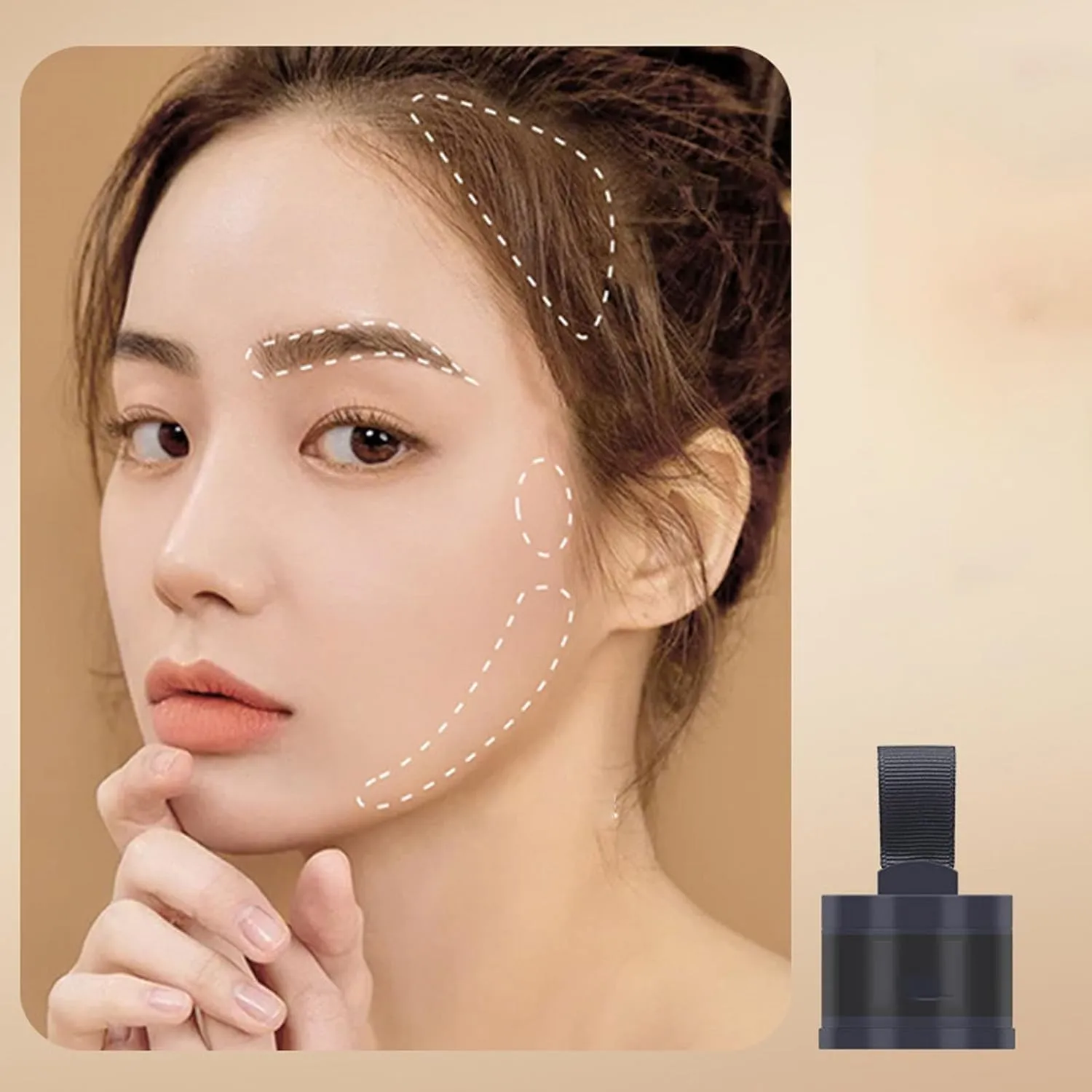 VeinsgrainHair Color, Substantion Hair Color, VeinsgrainRoot Coverup, VeinsgrainHair Powder, VeinsgrainHair Touch Up, VeinsgrainRoot Touch Up, Hairline Powder Stick Root Cover Up (Black)
