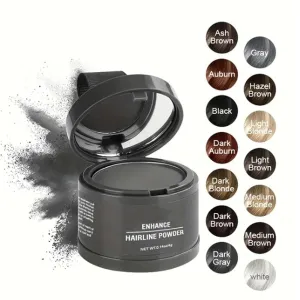 VeinsgrainHair Color, Substantion Hair Color, VeinsgrainRoot Coverup, VeinsgrainHair Powder, VeinsgrainHair Touch Up, VeinsgrainRoot Touch Up, Hairline Powder Stick Root Cover Up (Black)