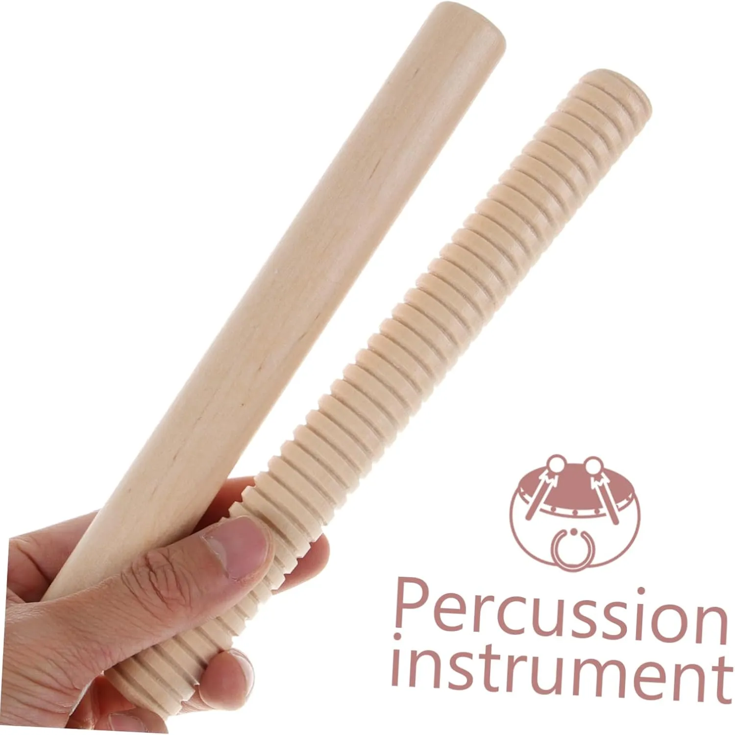 VICASKY 5sets Rhythm Rods Musical Toys Boys and Girls Music Rhythm Sticks Educational Percussion Instrument for Toddlers Safe Boys Girls 2pcs*5
