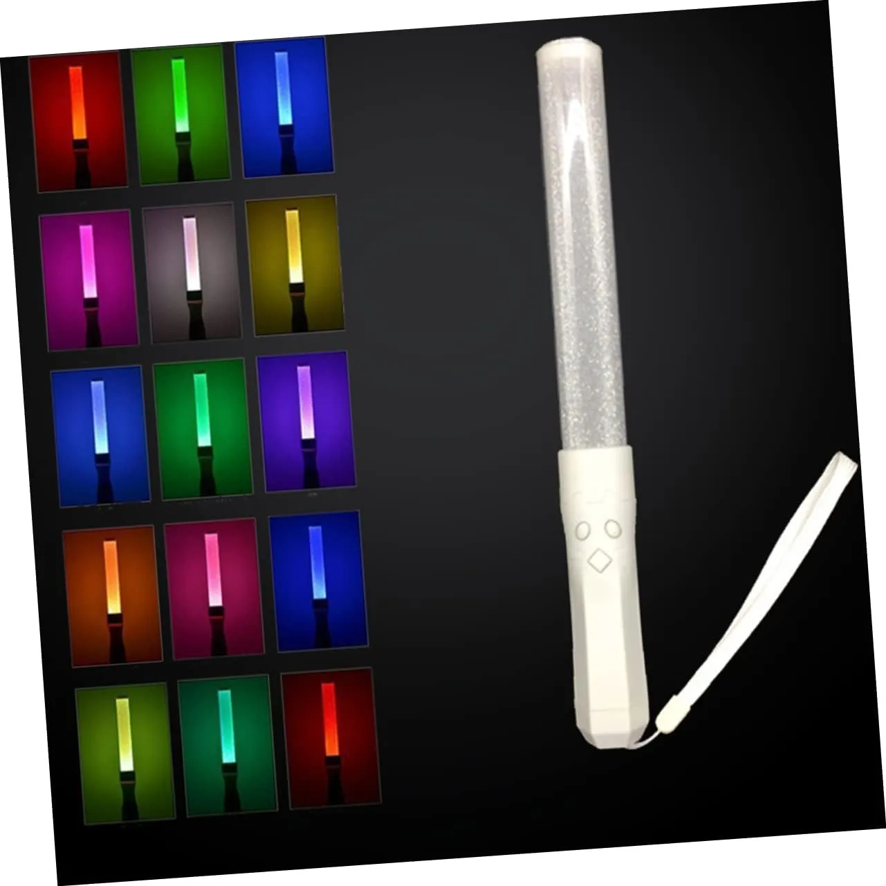 VICASKY Light Stick Glow Stick Concert Flash Stick Concert LED Stick White
