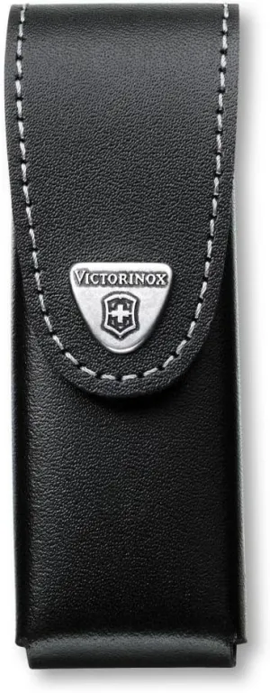 Victorinox, Belt Case Leather Black Accessories for Pocket Knives Outdoor Multifunction