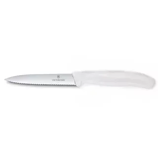 Victorinox White Serrated Pointed Knife 3.25" 1pc