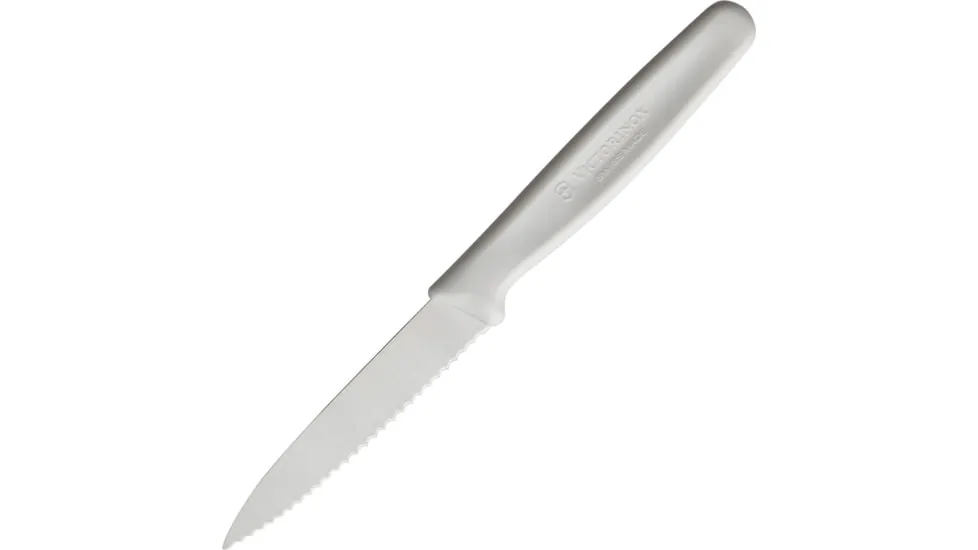Victorinox White Serrated Pointed Knife 3.25" 1pc