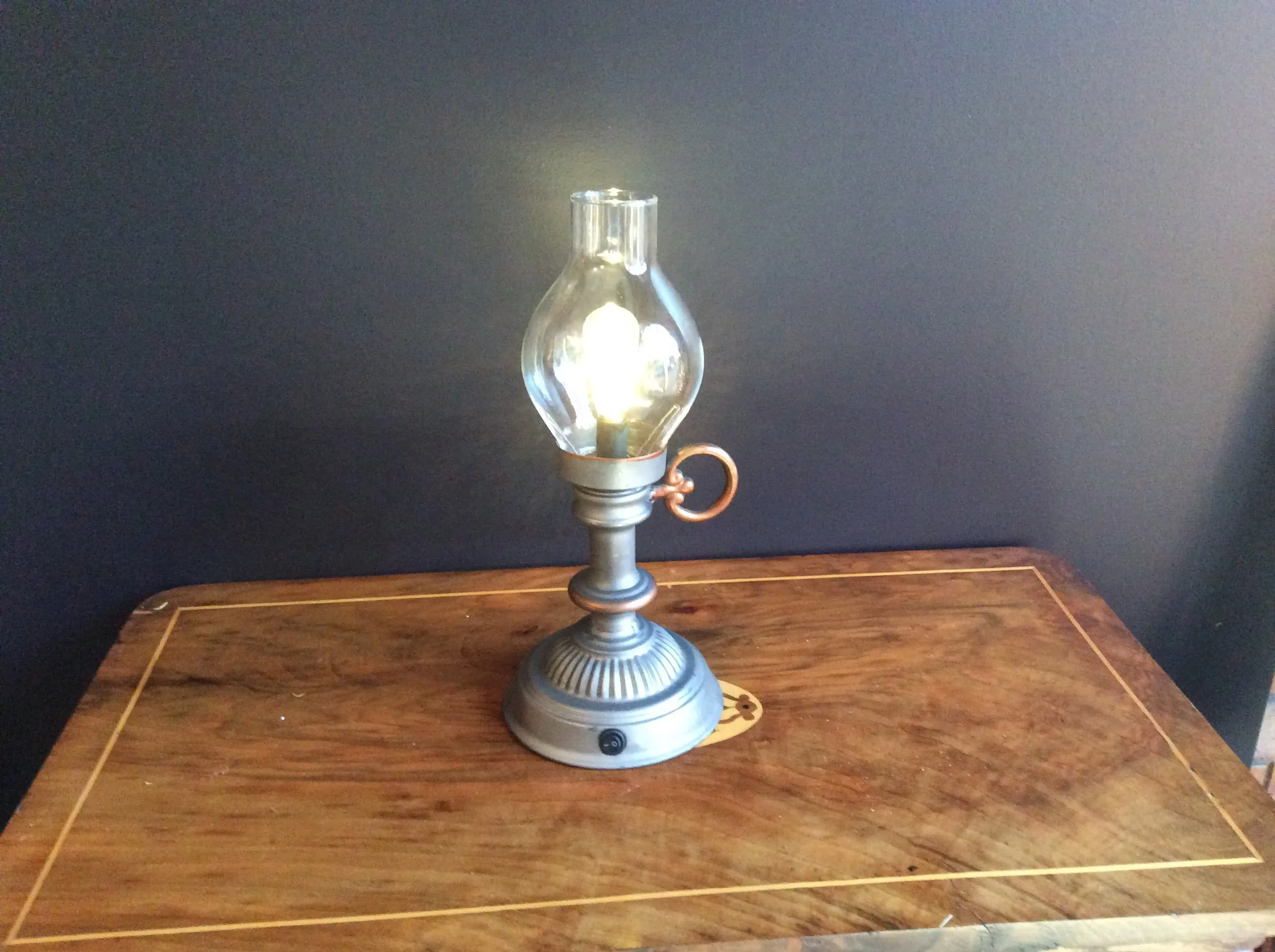 Vintage Table Lantern -Battery operated