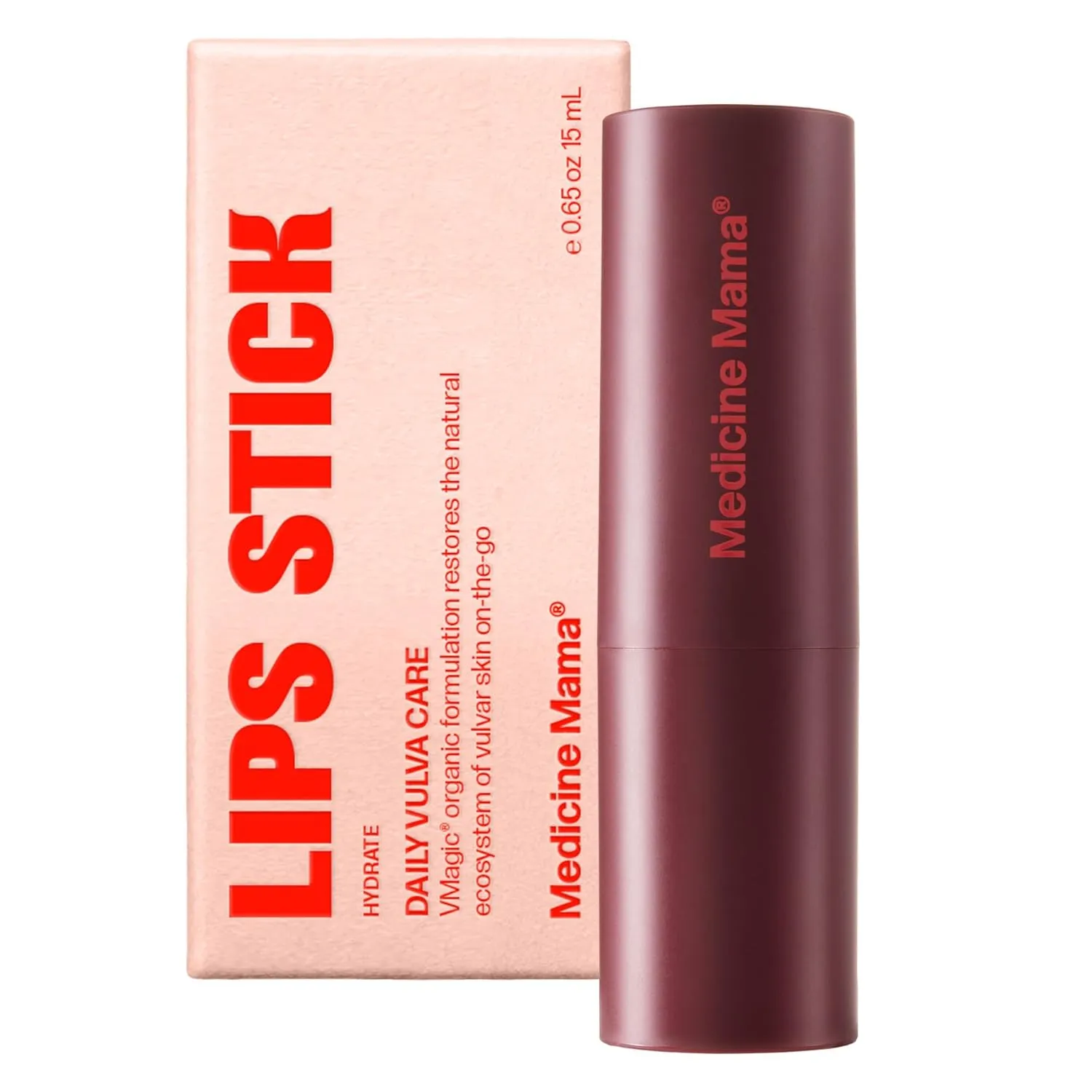 VMAGIC by Medicine Mama Lips Stick – Travel Size Organic Vulva Balm – Relieves Feminine Dryness, Itching, Burning, Redness, Irritation – Hormone Free – 15 ml