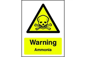 Warning Ammonia Sign