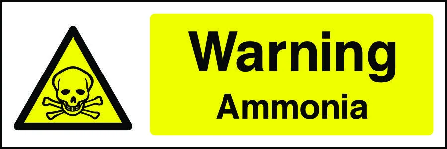 Warning Ammonia Sign