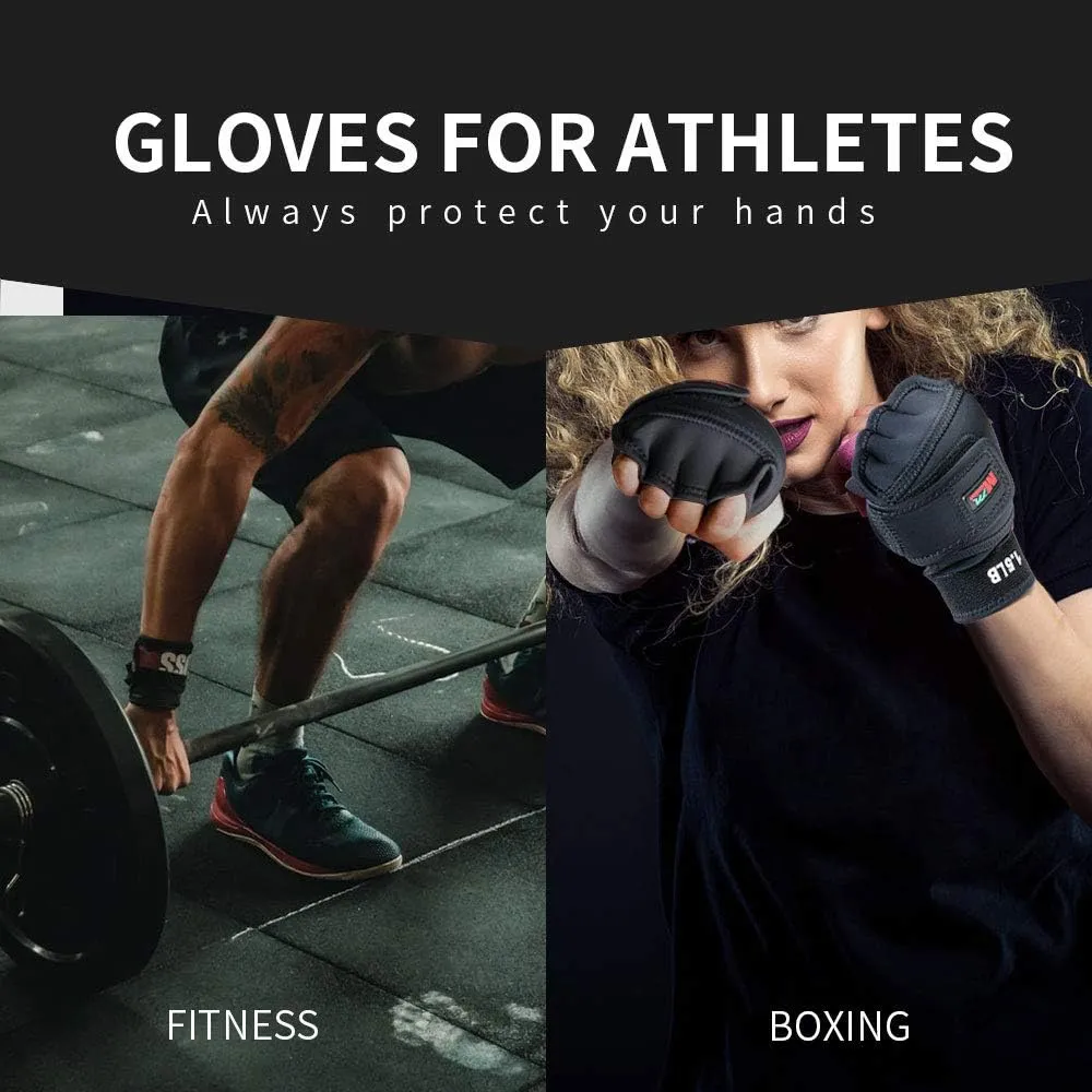 Weighted Boxing Gloves , Fitness Soft Silica Gel Gloves Sandbag Weight Bearing Training Gloves with Wrist Support for Gym Boxing, Cross Training Set of 2 Training Weight Gloves for Cardio Workouts Exercise Kick Boxing MMA Aerobics