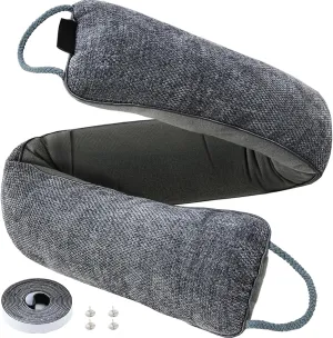 Weighted Door Draft Stopper Under Door Noise Blocker Front Door Insulation Door Draft Guard Weatherproof Strip Energy Efficient Door Accessory (Grey, 32inch)