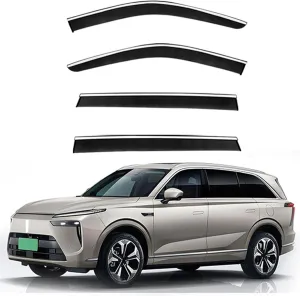 Window Visors for WEY Blue Mountain MK1 2023-2025 Deflectors Extra Durable Vent Shade Weather Protection,Wind Noise Reduction Tape-On Window Deflectors
