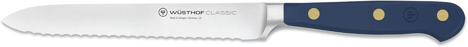 WÜSTHOF Classic Wild Blueberry 5" Serrated Utility Knife