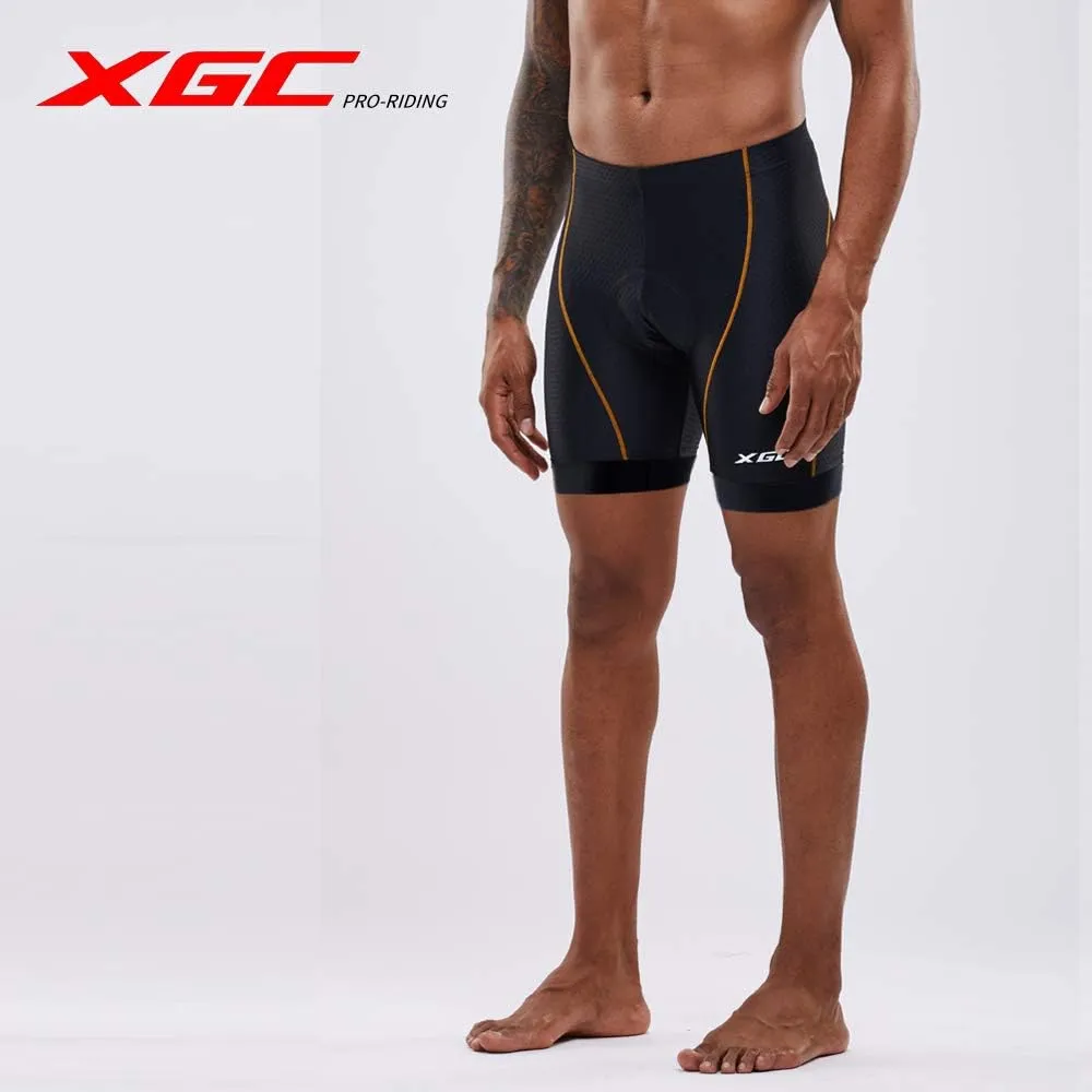 XGC Men's Cycling Underwear Shorts with High-Density High-Elasticity and Highly Breathable 4D Gel Padded