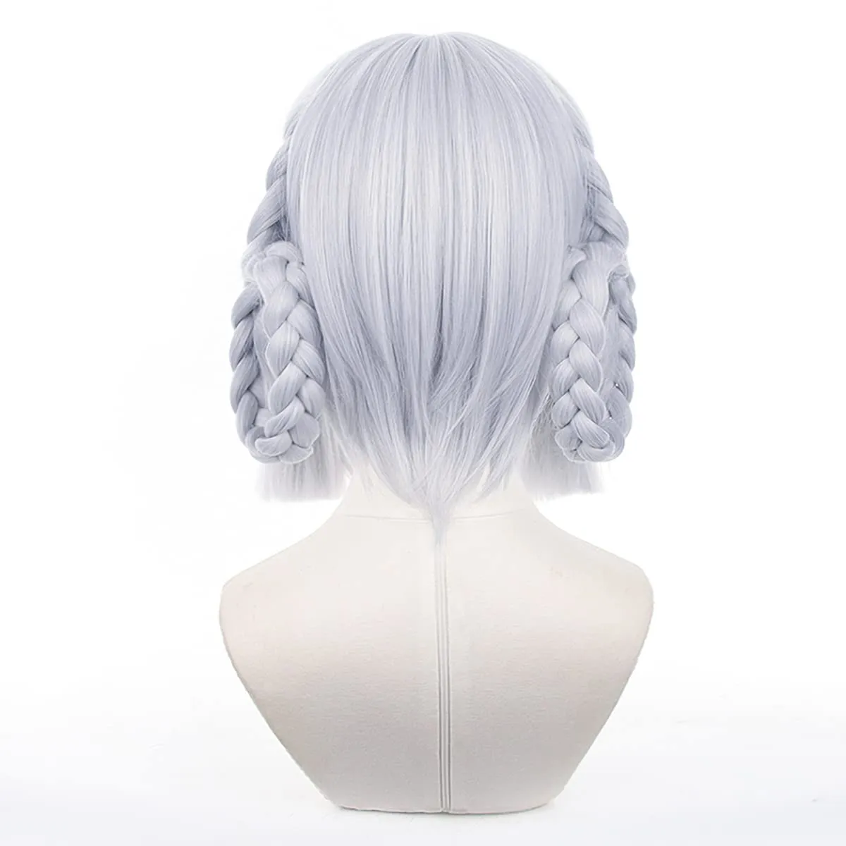 XiongXiongLe Ayaka Wig Grab Ponytail Cosplay Women's Costumes Light Blue Middle Long Hair Wigs for Cos Anime GenshinImpact Party Christmas Halloween Daily Wear