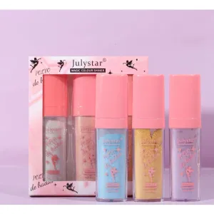 Y-HaLi Fairy Highlighter Powder Set - Create a Natural Glow with a Dimensionalizing Brightening Face Contour and Body Highlighter Powder and Stick (B)