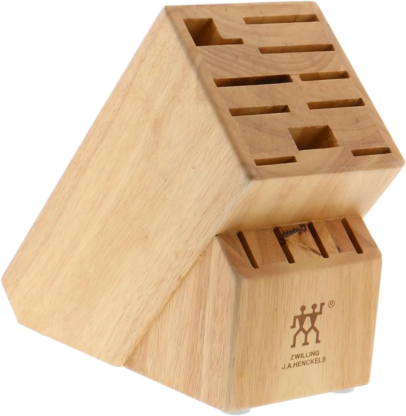 ZWILLING Gourmet 10-pc Knife Block Set, Natural Wood Block, Made in Germany